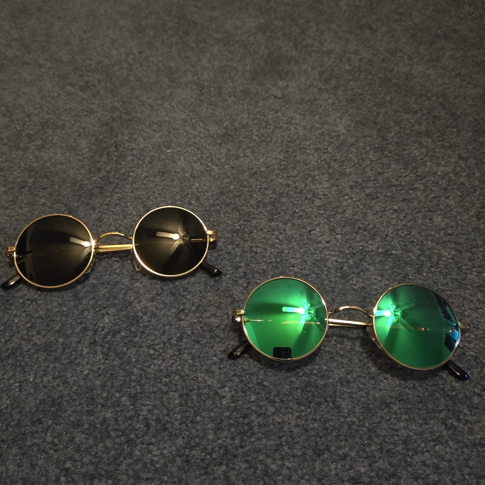 Round polorized sunglasses